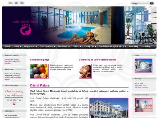 Nové stránky hotelu Cristal palace v Mariánských lázních