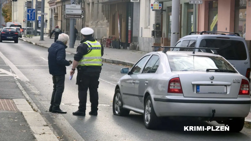 Hrůzná nehoda v Plzni: Řidič najel na tramvajový ostrůvek, srazil matku s dítětem
