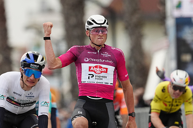 Van der Poel ovládl už druhou etapu, lídrem Tirrena-Adriatika je ale Pellizzari